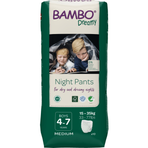 Bambo Nature Night Pants Boy 4-7 years,10 db,15-35 kg