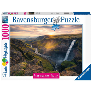 Ravensburger Puzzle 167388 Skandinávia Haifoss vízesés, Izland 1000 darabos