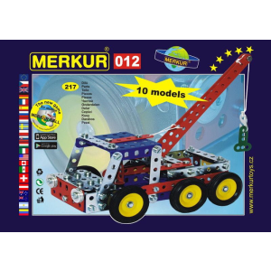 Merkur M 012 Vontató építőkészlet, Fém, 217 darabos