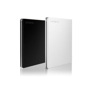 Toshiba Külső HDD 2.5" - 1TB Canvio Slim Fekete (USB 3.0; ~5Gbps; NTFS; szálcsiszolt alumínium)