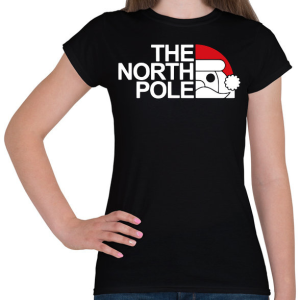 PRINTFASHION The north pole - Márka paródia - Női póló - Fekete