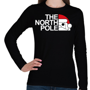 PRINTFASHION The north pole - Márka paródia - Női hosszú ujjú póló - Fekete