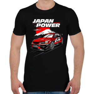 PRINTFASHION Japan Power Racing - Férfi póló - Fekete