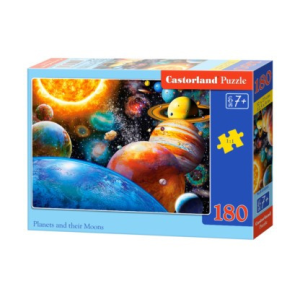 Castorland Bolygók és holdjaik puzzle - 180 db-os bolygók puzzle kirakó 32 x 23 cm