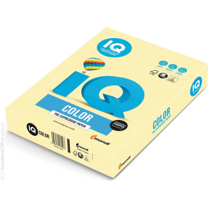 IQ Másolópapír, színes, A4, 80g. IQ YE23 500ív/csomag, pasztell sárga