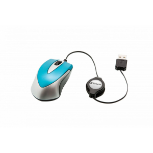 Verbatim Go Mini Optical Travel Mouse Caribbean Blue