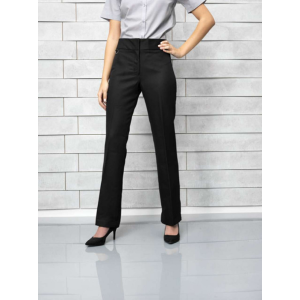 Premier Női nadrág Premier PR532L Extra Long Ladies Flat Front Hospitality Trouser -M, Black