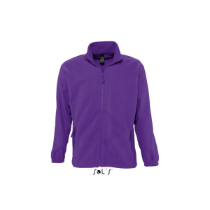 SOL&#039;S Uniszex kabát SOL&#039;S SO55000 Sol&#039;S north Men - Zipped Fleece Jacket -S, Dark Purple