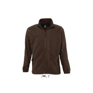 SOL&#039;S Uniszex kabát SOL&#039;S SO55000 Sol&#039;S north Men - Zipped Fleece Jacket -XS, Dark Chocolate