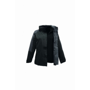 Regatta Női kabát Regatta RETRA132 Women&#039;S Defender Iii Waterproof 3-In-1 Jacket -3XL, Black/Seal Grey