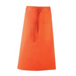 Premier Uniszex kötény Premier PR158 Colours Collection’ Bar Apron With pocket -Egy méret, Orange