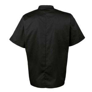 Premier Uniszex kabát Premier PR656 Short Sleeve Chef&#039;S Jacket -2XL, Black