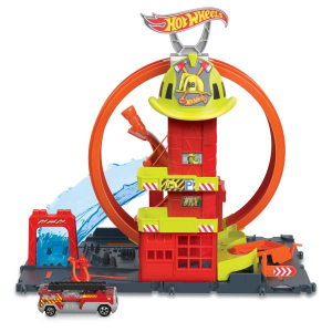 Mattel Hot Wheels City: Tűzoltóállomás pályaszett