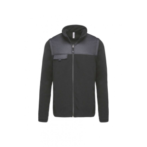 Designed To Work Uniszex kabát Designed To Work WK9105 Fleece Jacket With Removable Sleeves -M, Dark Grey