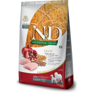  N&D Dog Adult Medium & Maxi Light Chicken & Pomegranate Low Grain 12 kg