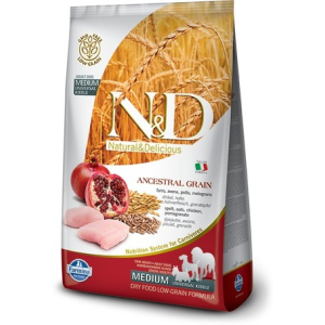  N&D Dog Adult Medium/Maxi Chicken & Pomegranate Low Grain 12 kg