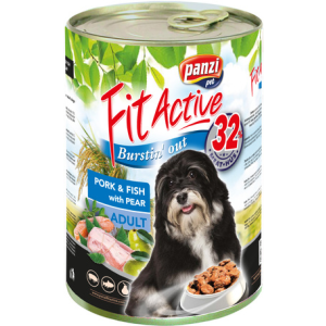  FitActive Dog Adult Pork & Fish with Pear (sertés, hal és körte) konzerv 1.24 kg
