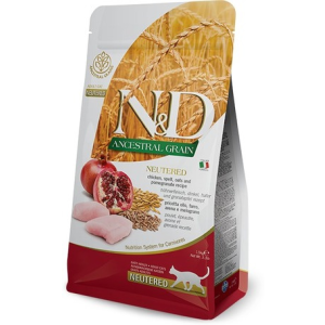  N&D Cat Adult Chicken & Pomegranate Neutered Low Grain 300 g