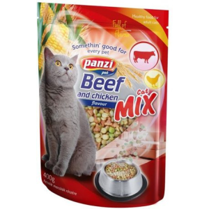 Panzi Cat-Mix marhás, csirkés és zöldséges száraztáp cicáknak 400 g