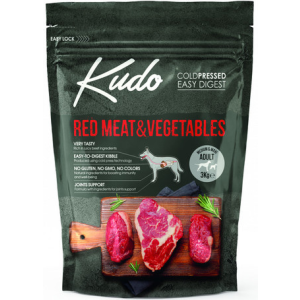  Kudo Adult Medium & Maxi Red Meat & Vegetables Low Grain 3 kg