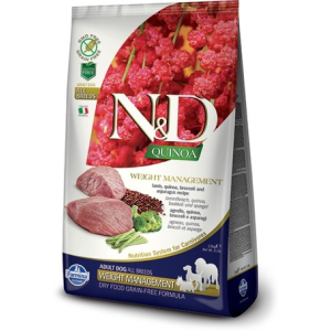  N&D Dog Grain Free Quinoa Weight Management Lamb – Súlykontroll - 2.5 kg