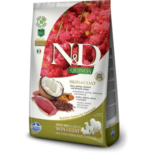  N&D Dog Grain Free Quinoa Skin & Coat Duck – Bőr- és szőrproblémákra - 2.5 kg