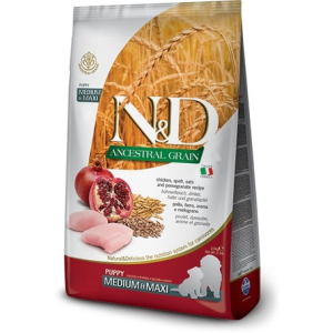 N&D Dog Puppy Medium/Maxi Chicken & Pomegranate Ancestral Grain 2.5 kg