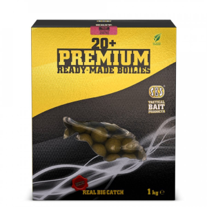 SBS 20+ Premium Ready Made Boilies 20mm bojli 1kg - krill halibut (rák óriás laposhal)