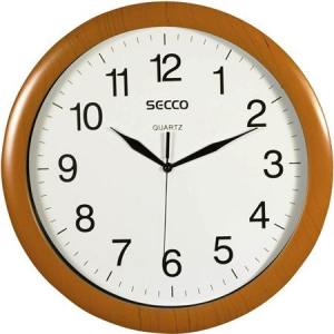 Secco "Sweep Second" falióra 32cm fa hatású keret (DFA021 / S TS8002-97) (S TS8002-97)