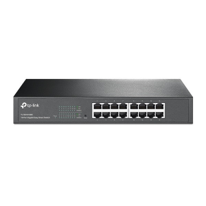 TP-Link Switch - TL-SG1016D (16 port, 1000Mbps; fém ház, rackbe szerelhető)