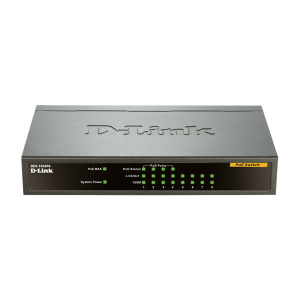 DLINK D-Link DES-1008PA 8 Port 10/100Mbps with 4 PoE Desktop Switch