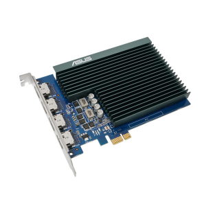 Asus Videokártya - nVidia GT730-4H-SL-2GD5 (2048MB DDR5, 64bit, 927/5010Mhz, 4xHDMI, Passzív)