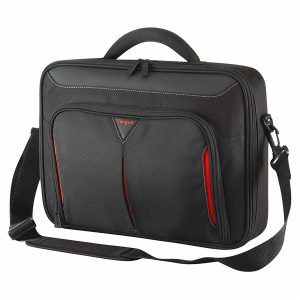 Targus Notebook táska Briefcase / Classic 14&quot; Clamshell Case - Black/Red