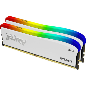 Kingston FURY Memória DDR4 32GB 3600MHz CL18 DIMM (Kit of 2) Beast White RGB SE