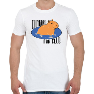 PRINTFASHION Capybara fan club - Férfi póló - Fehér