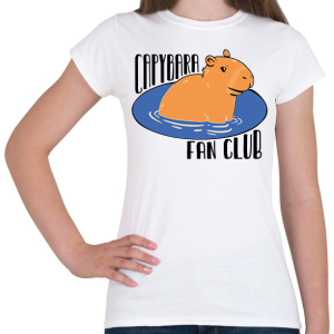 PRINTFASHION Capybara fan club - Női póló - Fehér