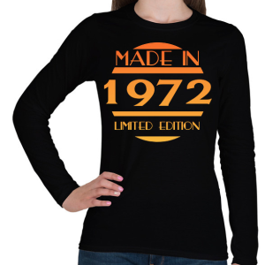 PRINTFASHION 1972 - Női hosszú ujjú póló - Fekete