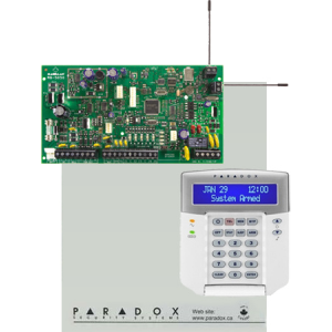 Paradox MG5050+ 32 zónás rádiós központ K32LCD+ kezelővel és fémdobozzal