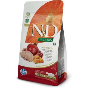 N&D N&amp;D Cat Grain Free Neutered fürjjel, sütőtökkel és gránátalmával 300 g