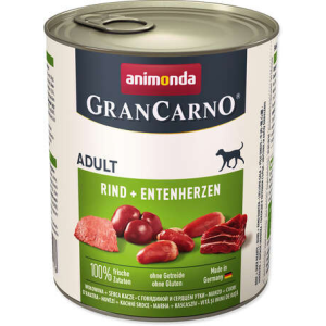 Animonda GranCarno Adult kacsaszíves és marhahúsos konzerv (6 x 800 g) 4.8 kg