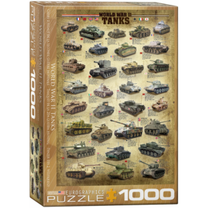 Eurographics 1000 db-os puzzle - World War II Tanks (6000-0388)
