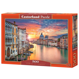 Castorland 500 db-os puzzle - Naplemente Velencében (B-52479)