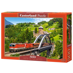 Castorland 500 db-os puzzle - Vonat a hídon (B-52462)