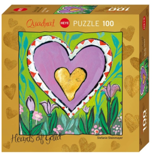 Heye 100 db-os Quadrat puzzle - Hearts of Gold - Spring (29764)
