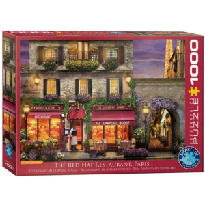 Eurographics 1000 db-os puzzle - The Red Hat Restaurant, Paris, David MacLean (6000-0963)