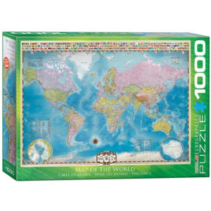 Eurographics 1000 db-os puzzle - Map of the World (6000-0557)