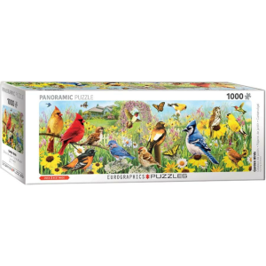 Eurographics 1000 db-os Panoráma puzzle - Garden Birds (6010-5338)