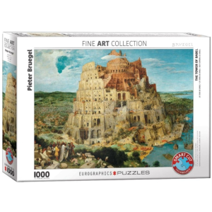 Eurographics 1000 db-os puzzle - The Tower of Babel, Bruegel (6000-0837)