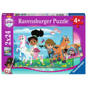 Ravensburger 2 x 24 db-os puzzle - Nella, a hercegnő lovag (07831)