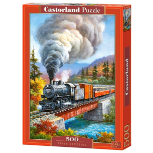 Castorland 500 db-os puzzle - Vonat a folyó felett (B-53216)